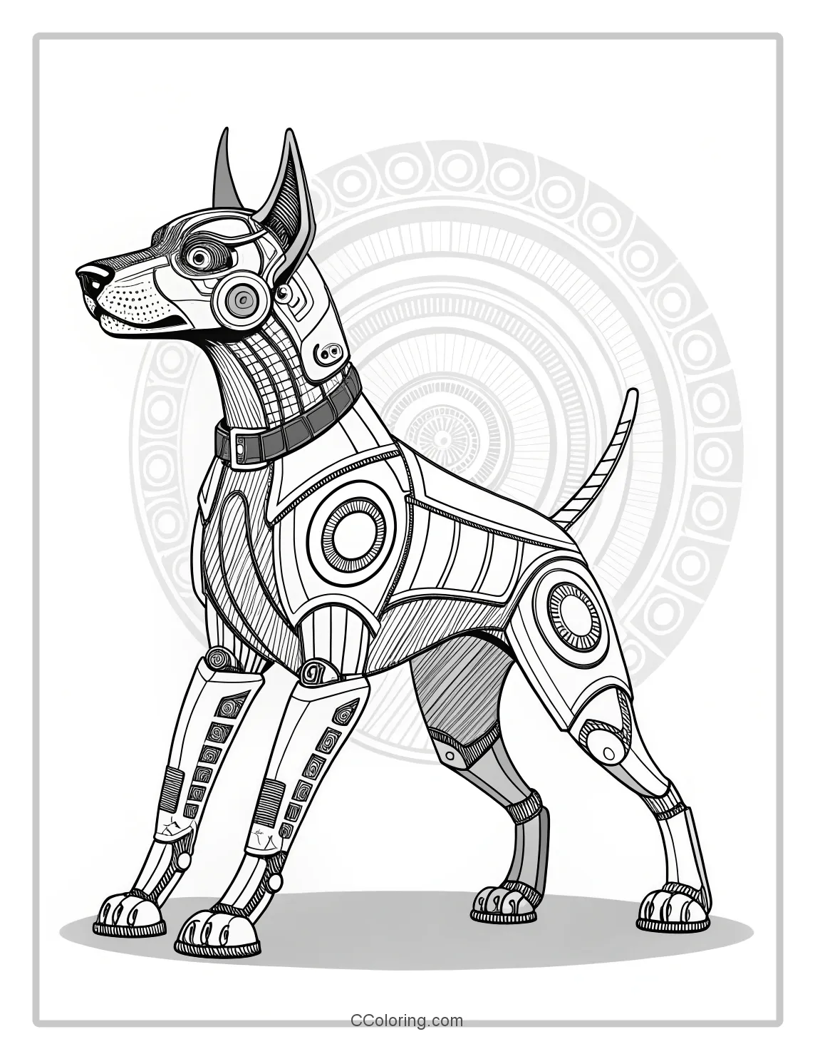 Puppies coloring pages Cybernetic Elements
