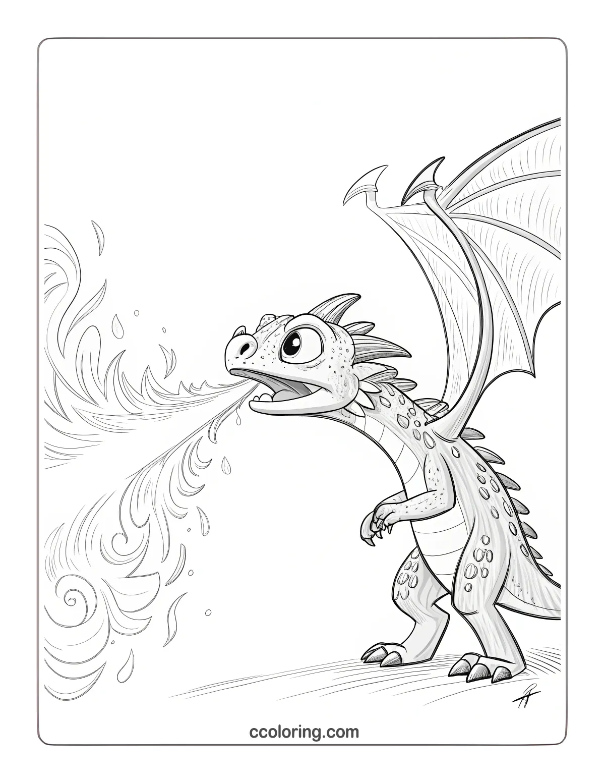 Gronckle using its fireball attack