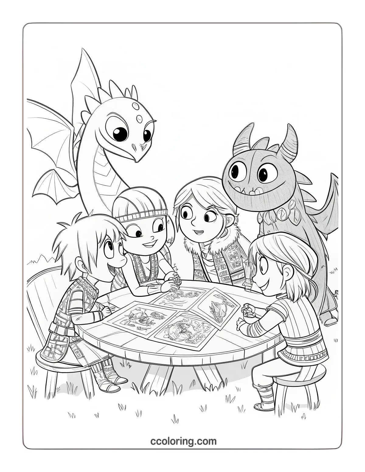 Hiccup Astrid Fishlegs Snotlout and Ruffnut