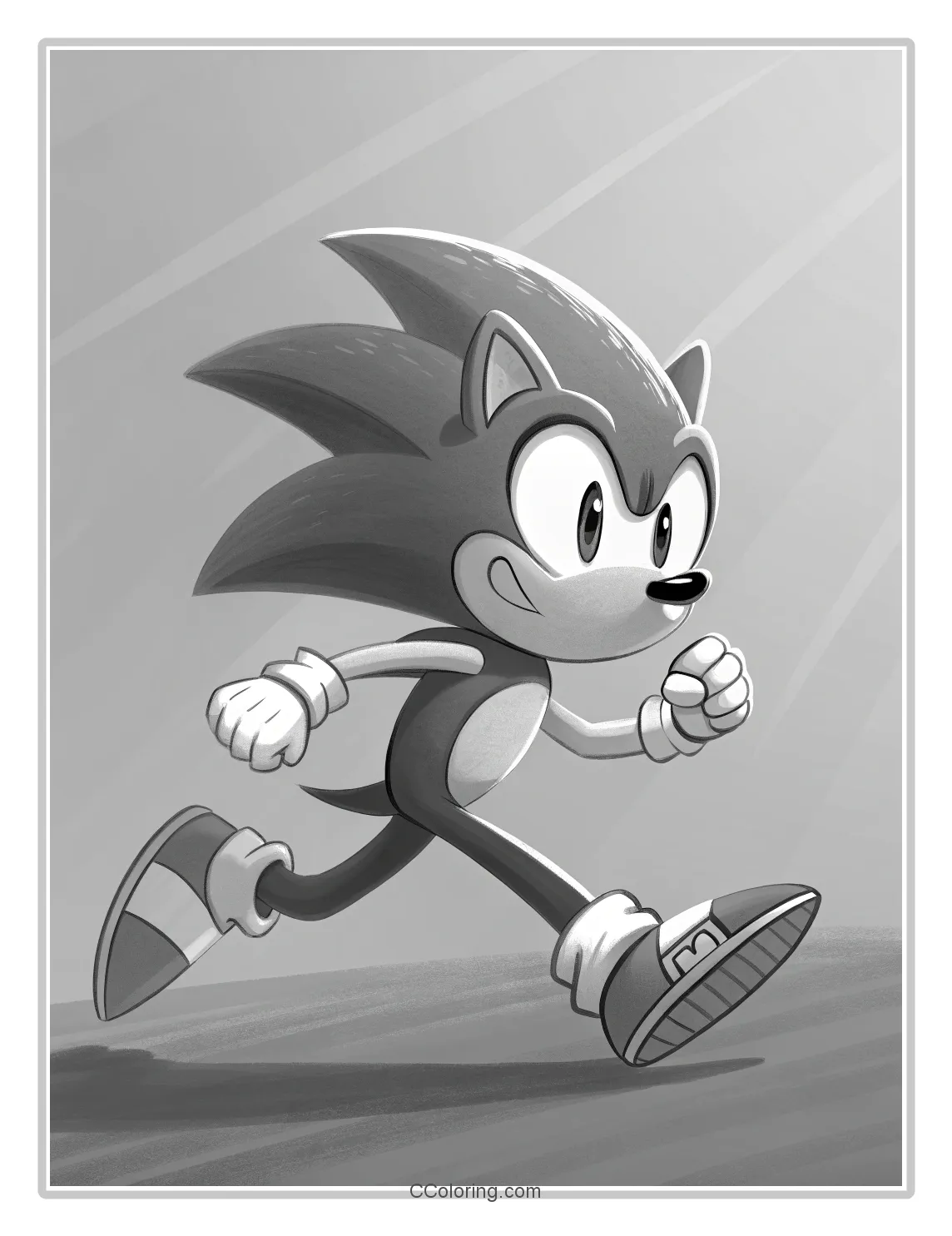Monochrome Sonic Scenes Basic  Dynamic Movement with Classic Poses