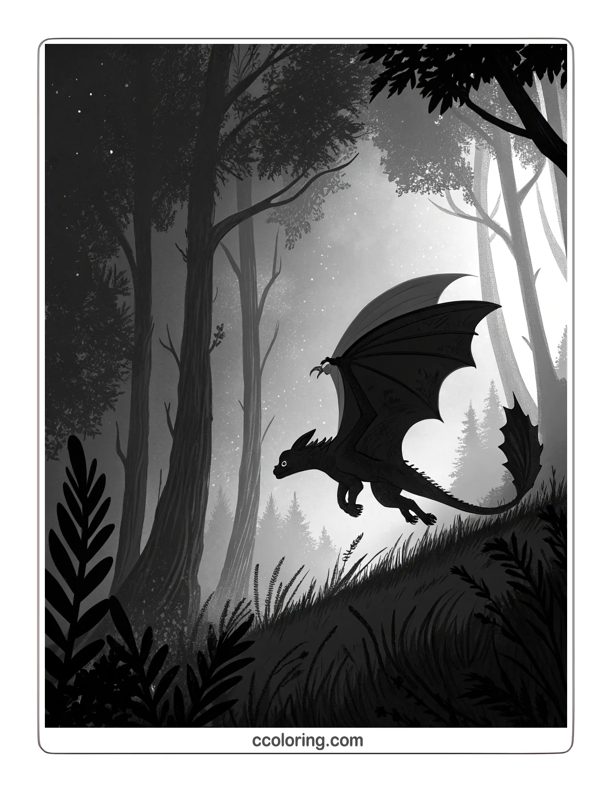 Night Fury using its stealth mode
