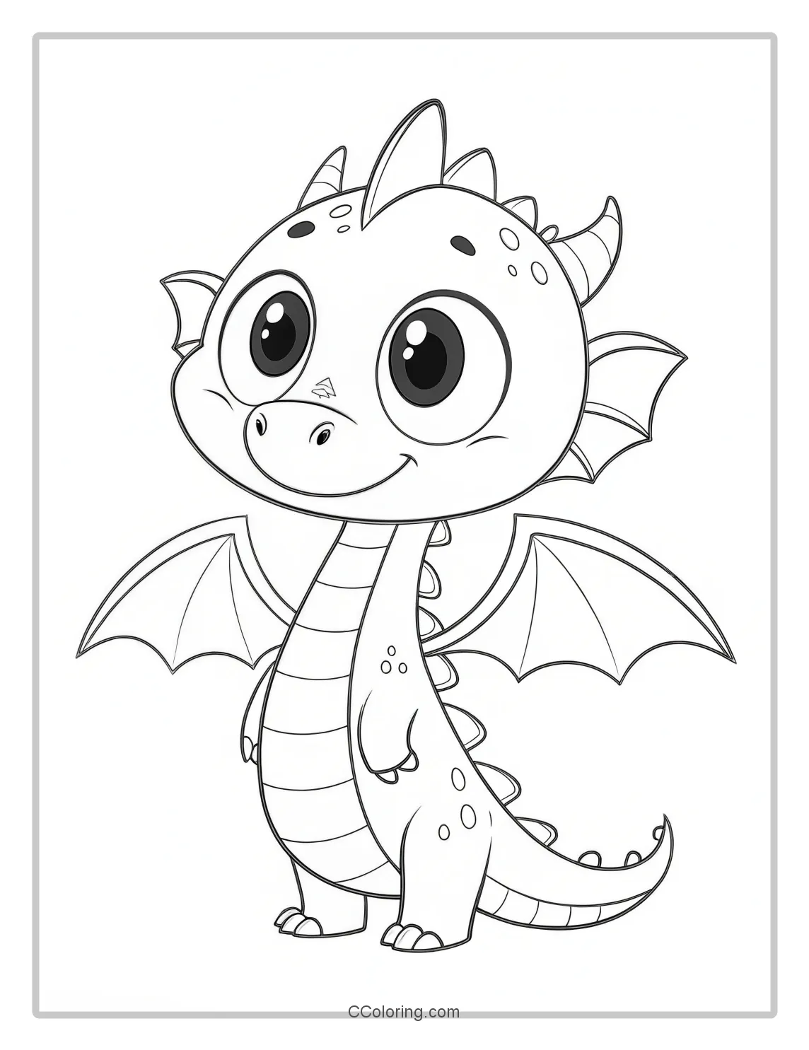 Simple cute dragon