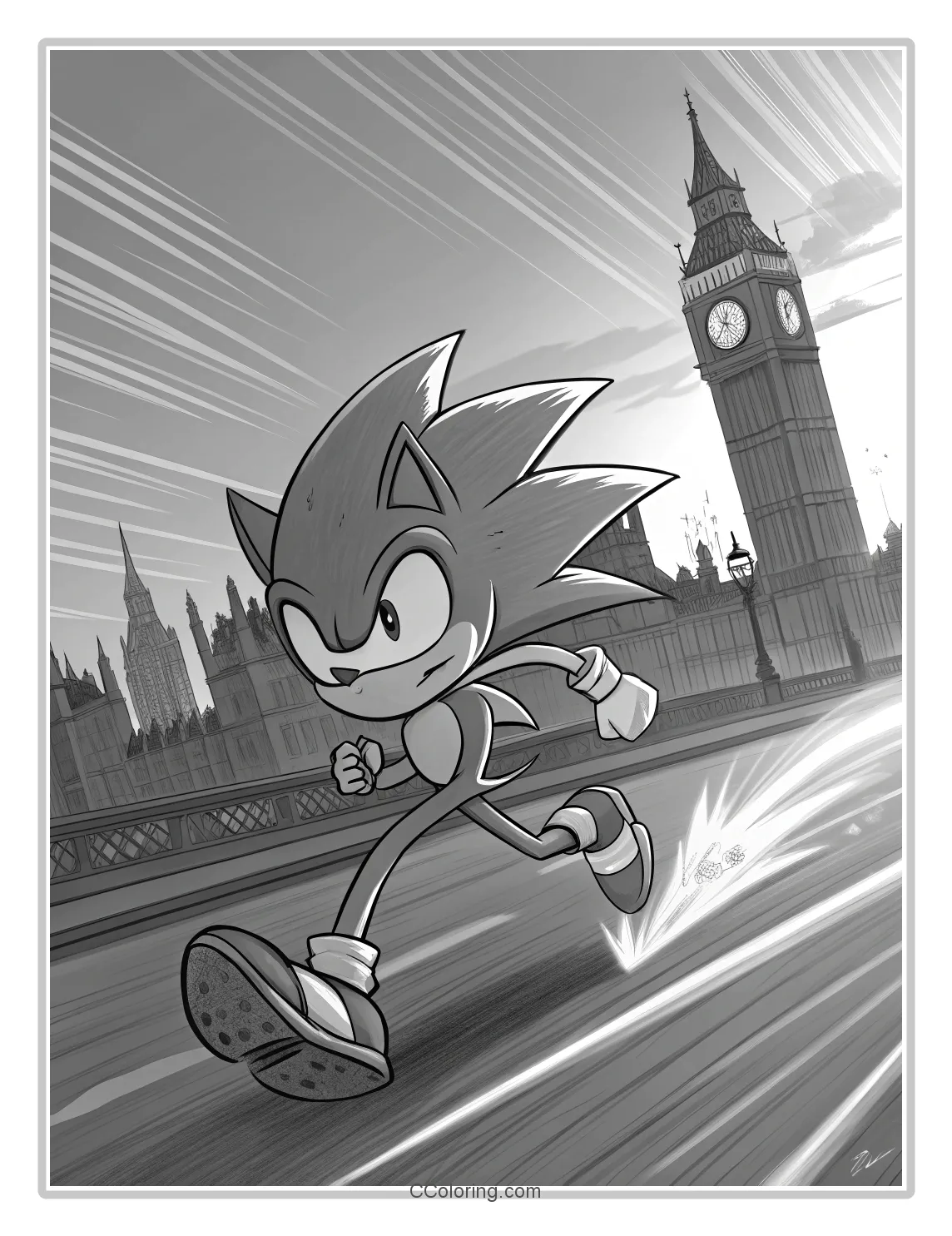 Super Sonic Scenes Dynamic Action Stances