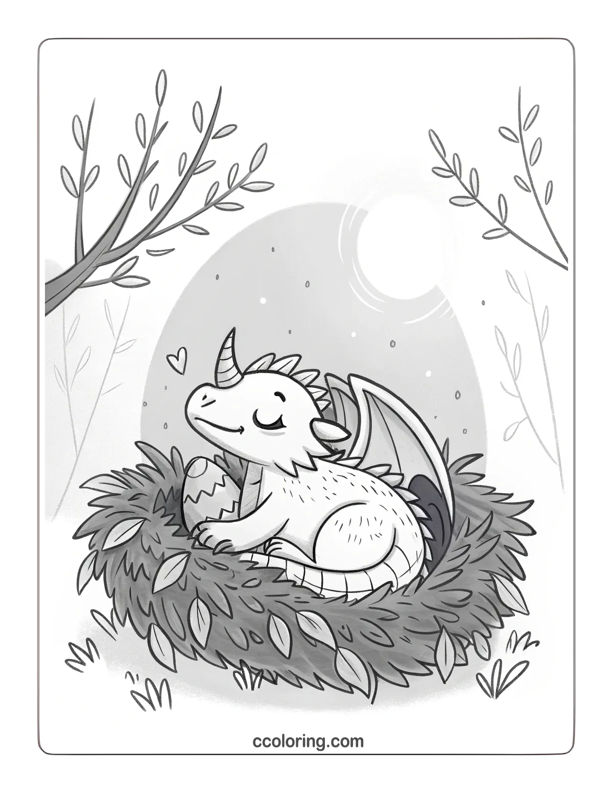 a baby Monstrous Nightmare dragon sleeping