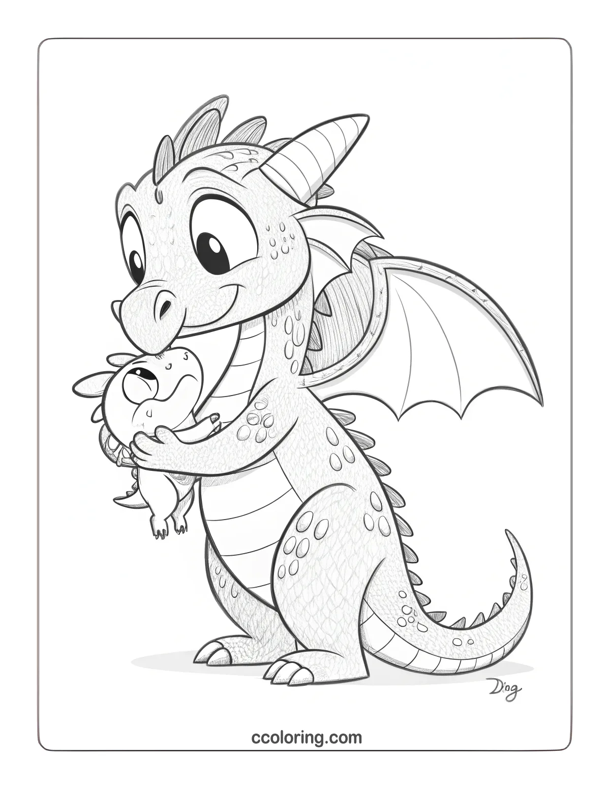 baby Meatlug dragon nuzzling Fishlegs