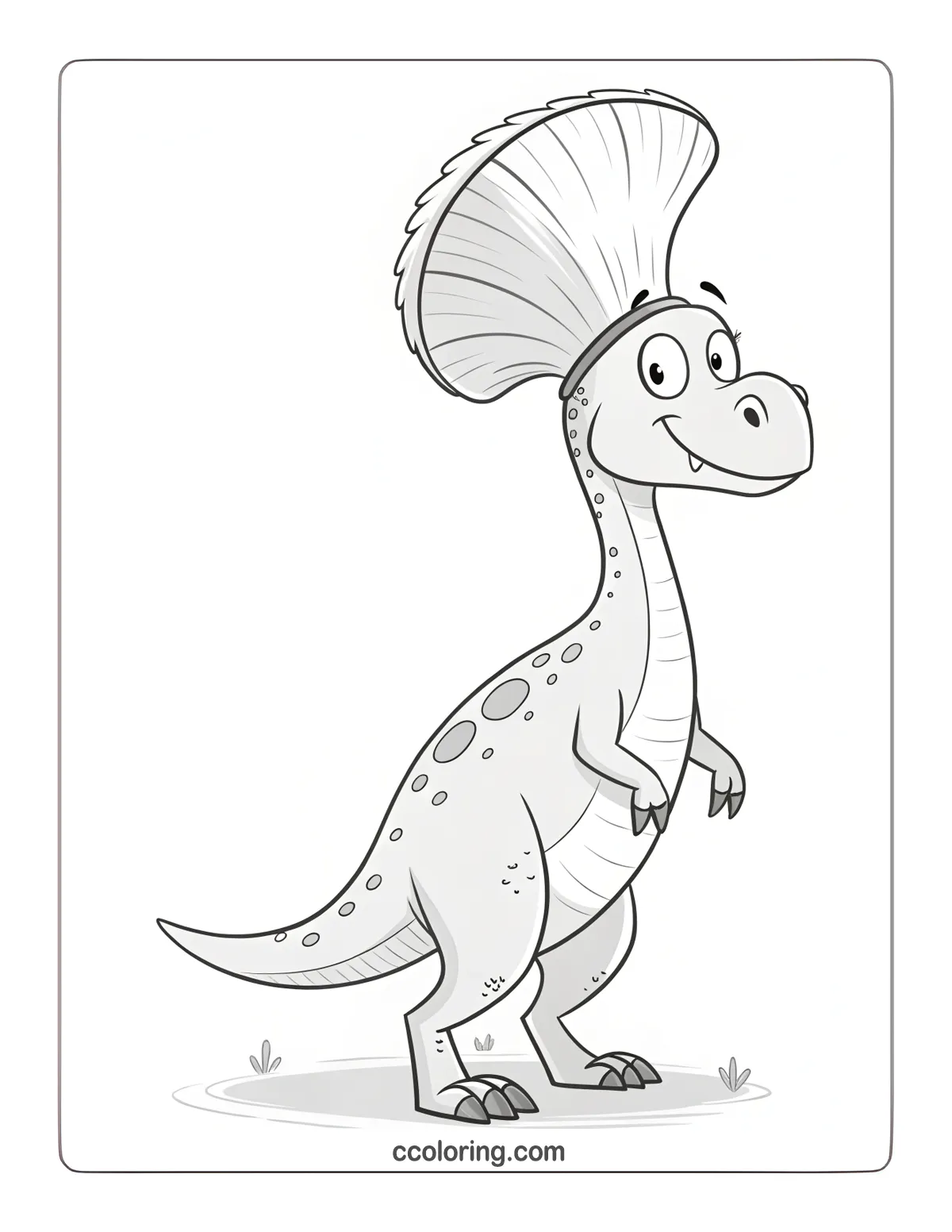 dragon coloring page Corythosaurus