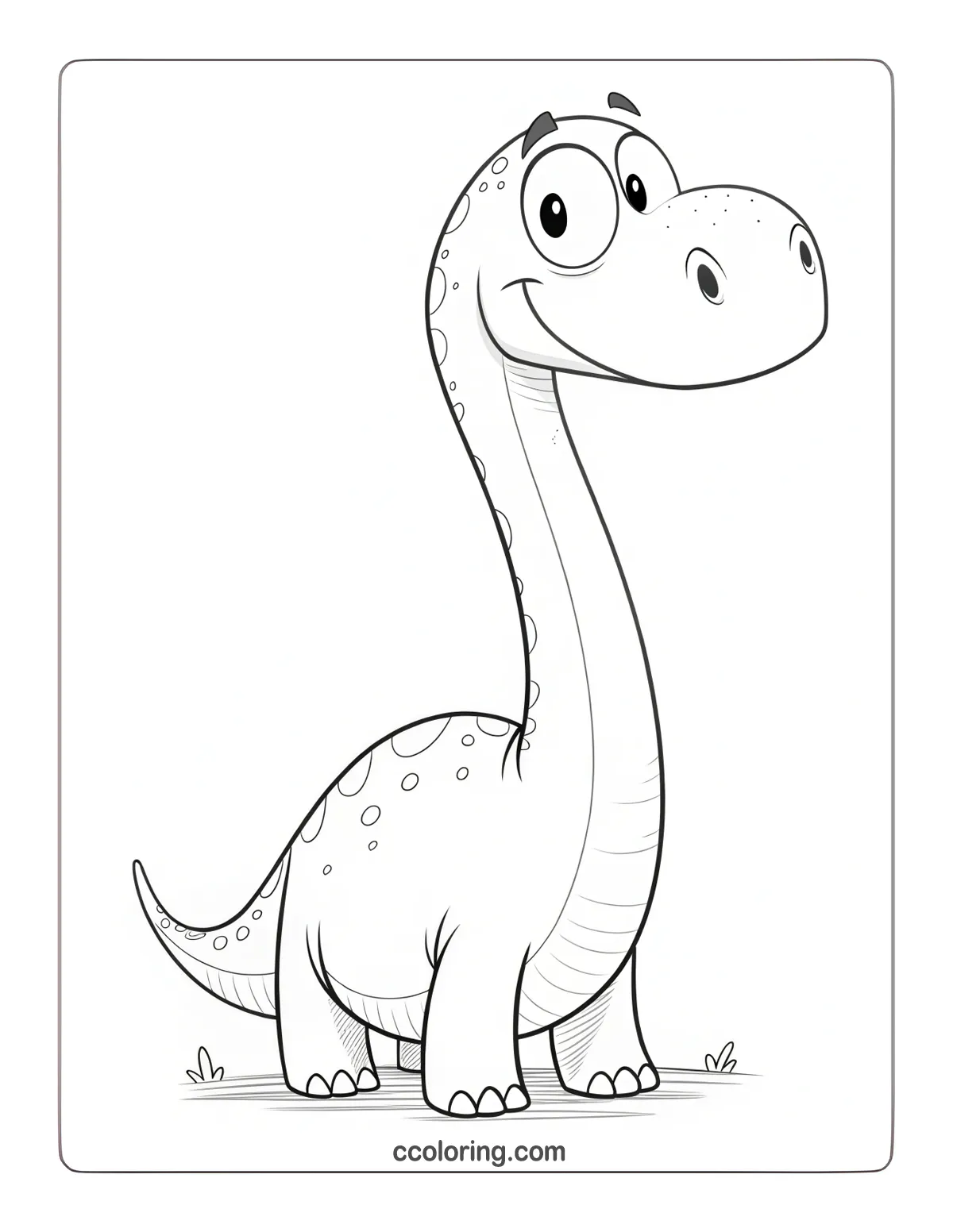 dragon coloring page Nigersaurus