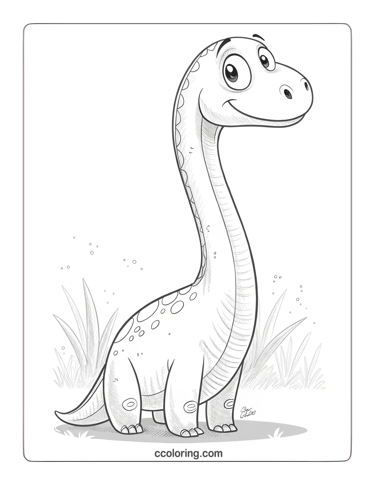 dragon coloring page Plateosaurus
