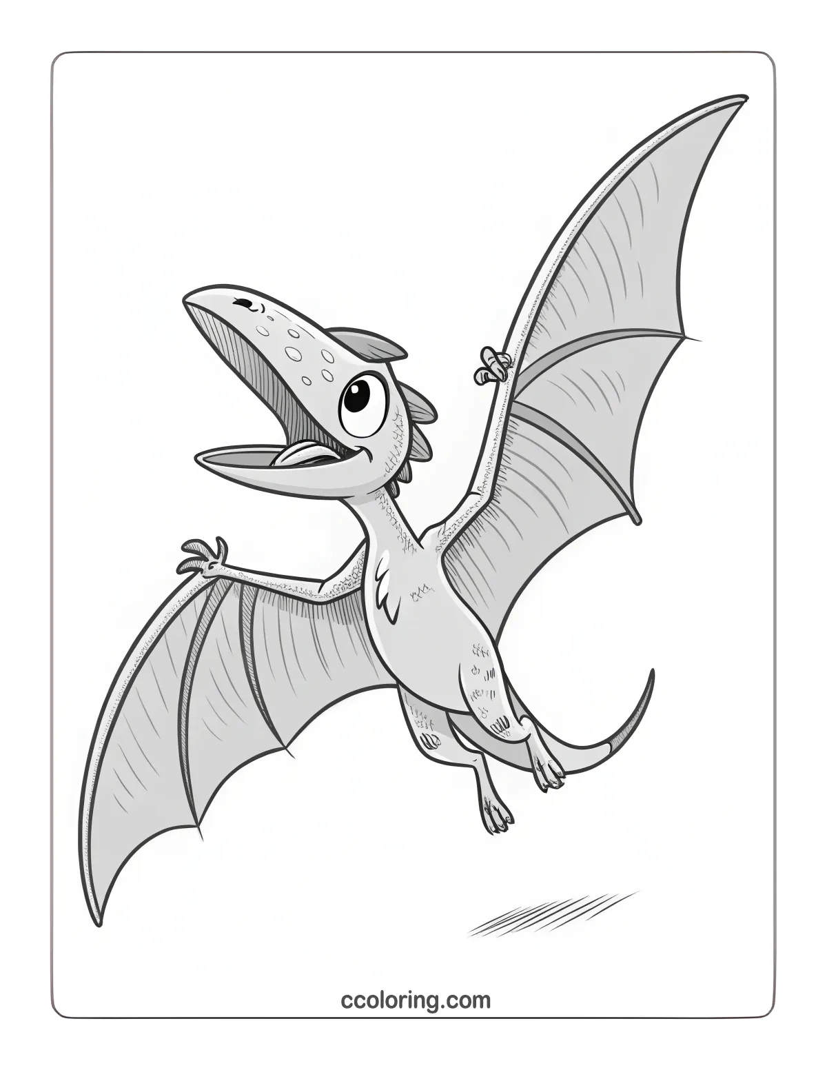 dragon coloring pages pteranodon image 1200x1552