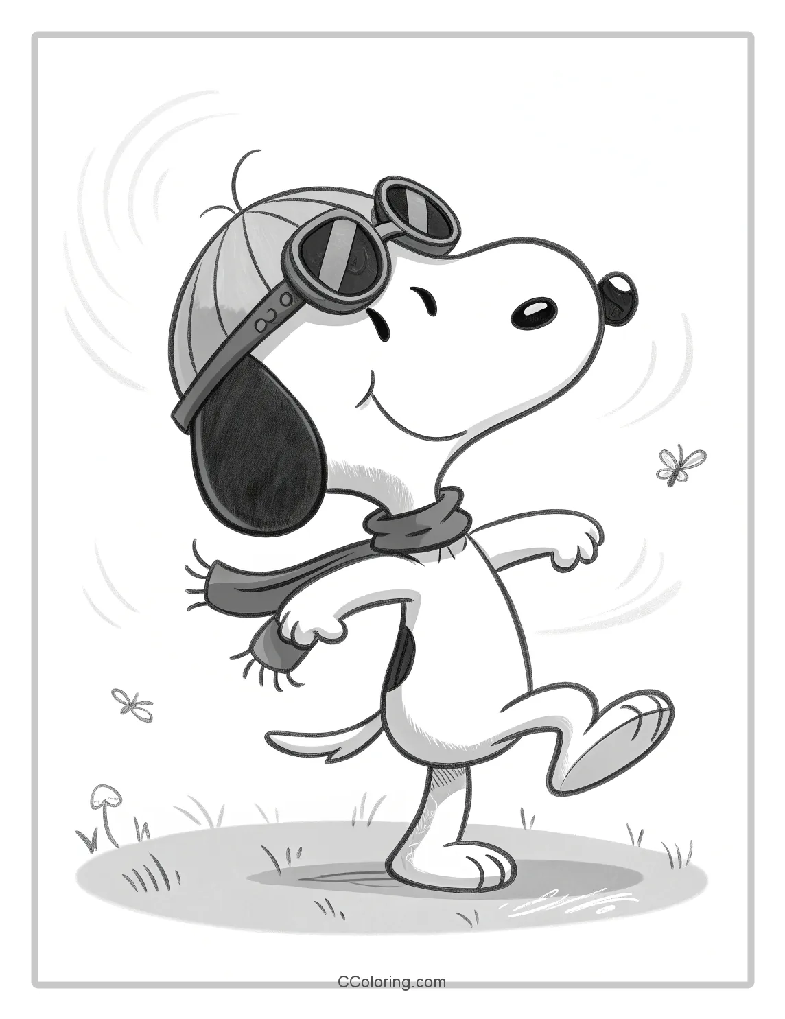 snoopy coloring pages